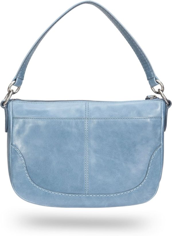 Frye Melissa Crossbody(Washed Denim Leath) - Frye